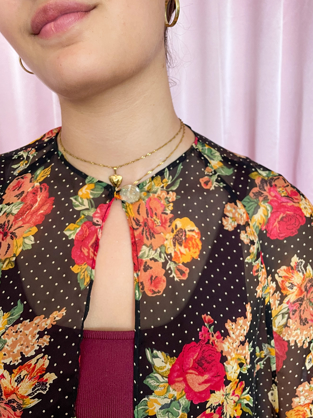 Coco Capelet | pindot floral