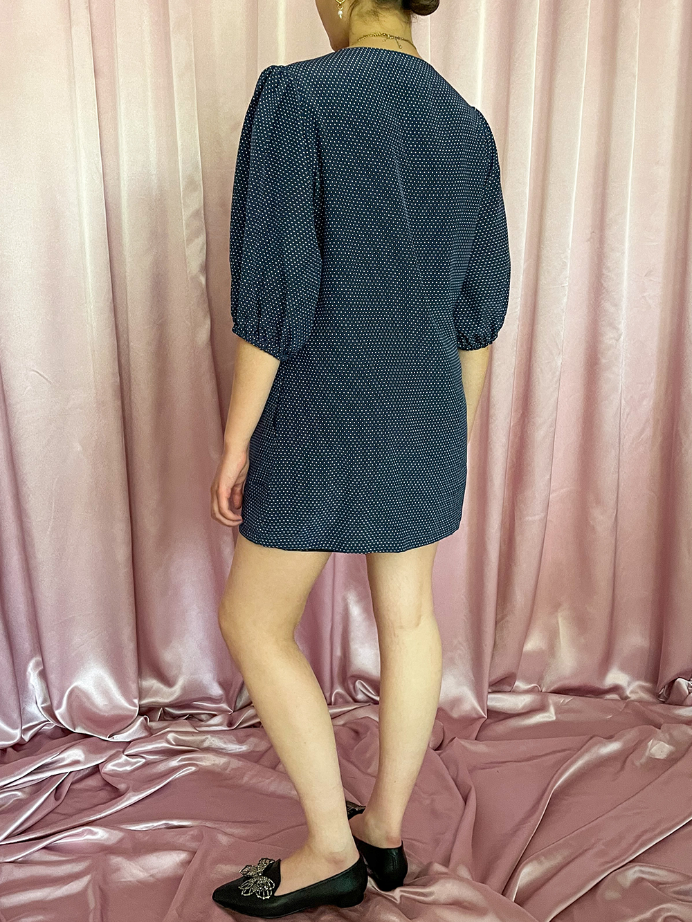 Fifi | navy pin dot