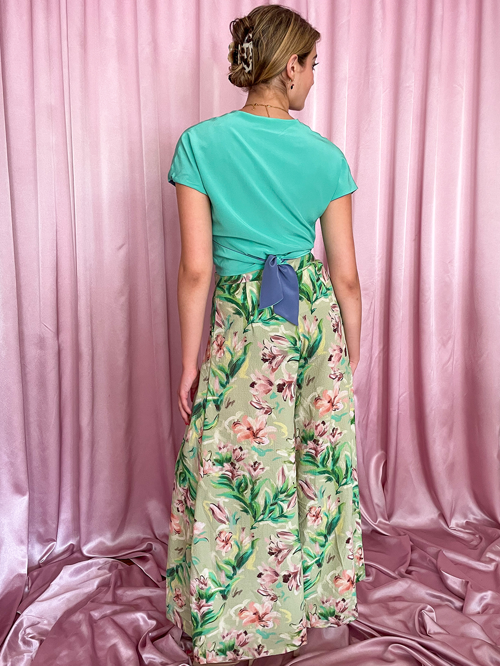 Misty | reversible pistachio/periwinkle colorblock