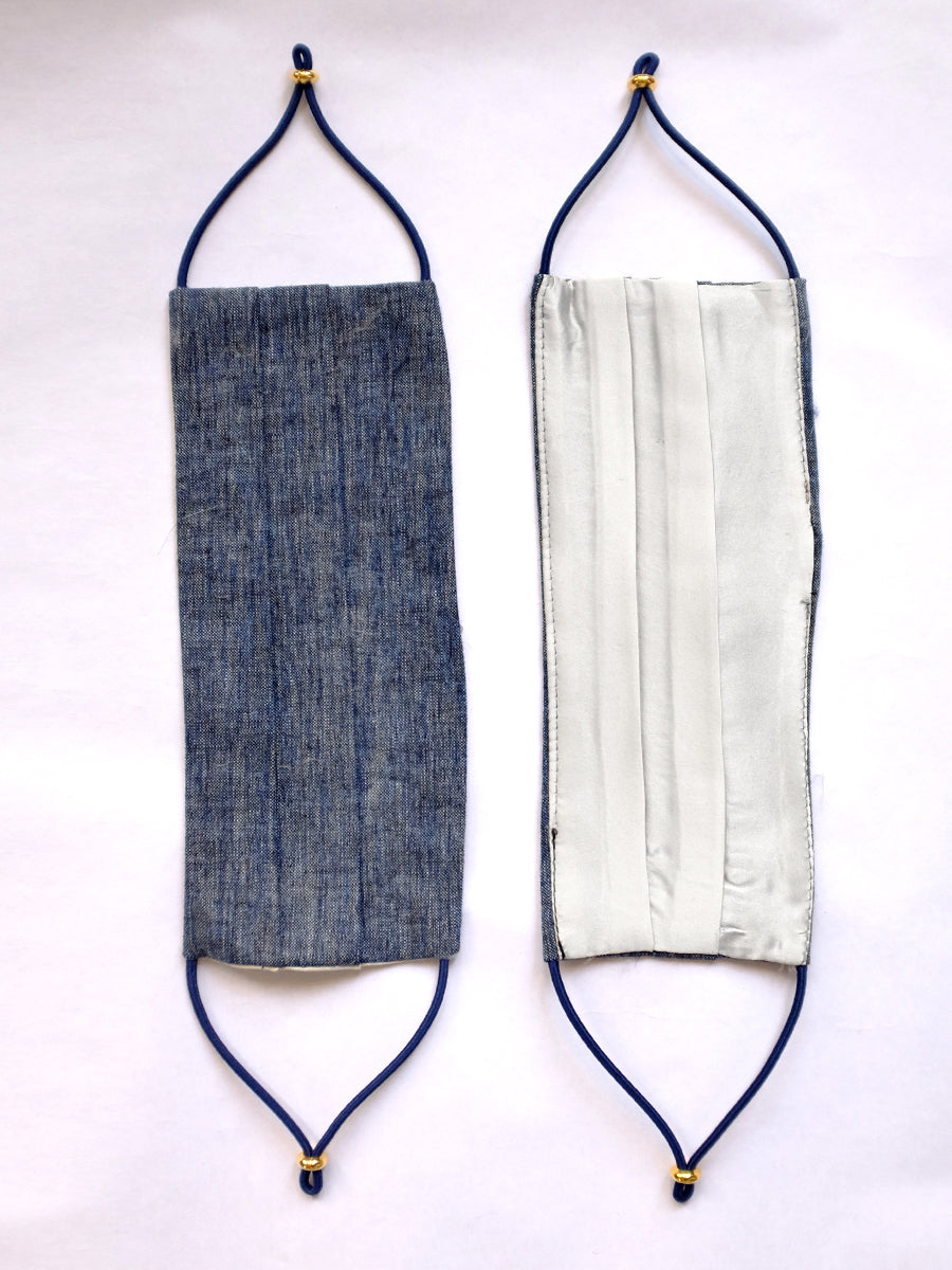 reversible adjustable mask | denim