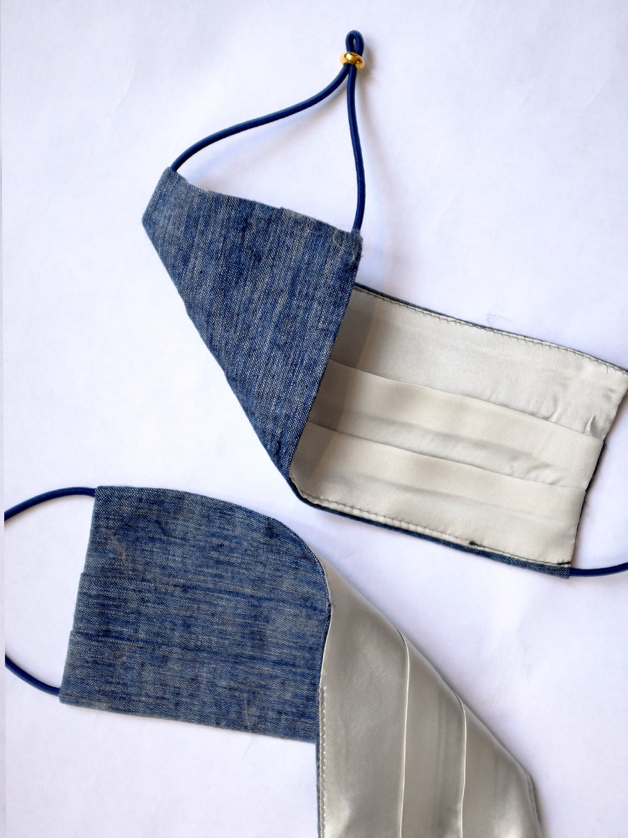 reversible adjustable mask | denim