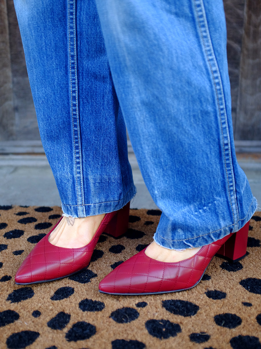 Doucette X BZ | quilted classic heels