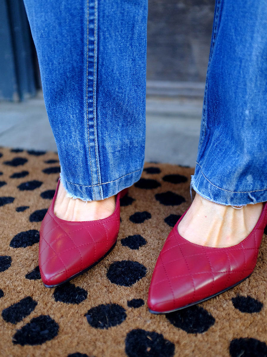 Doucette X BZ | quilted classic heels